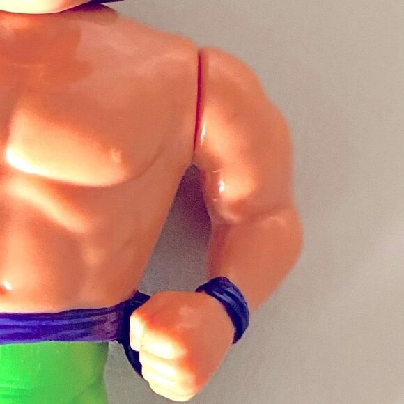 Vintage WWF MARTY JANNETTY 1992 Wrestling Action Figure Hasbro Action Series 7 - Picture 5 of 9